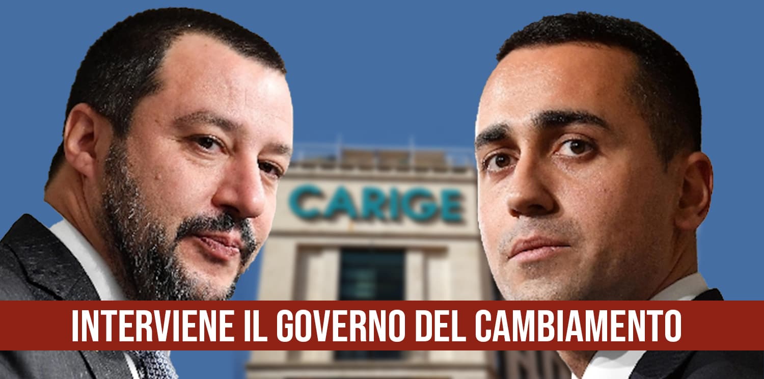 Carige, interviene il Governo del cambiamento.